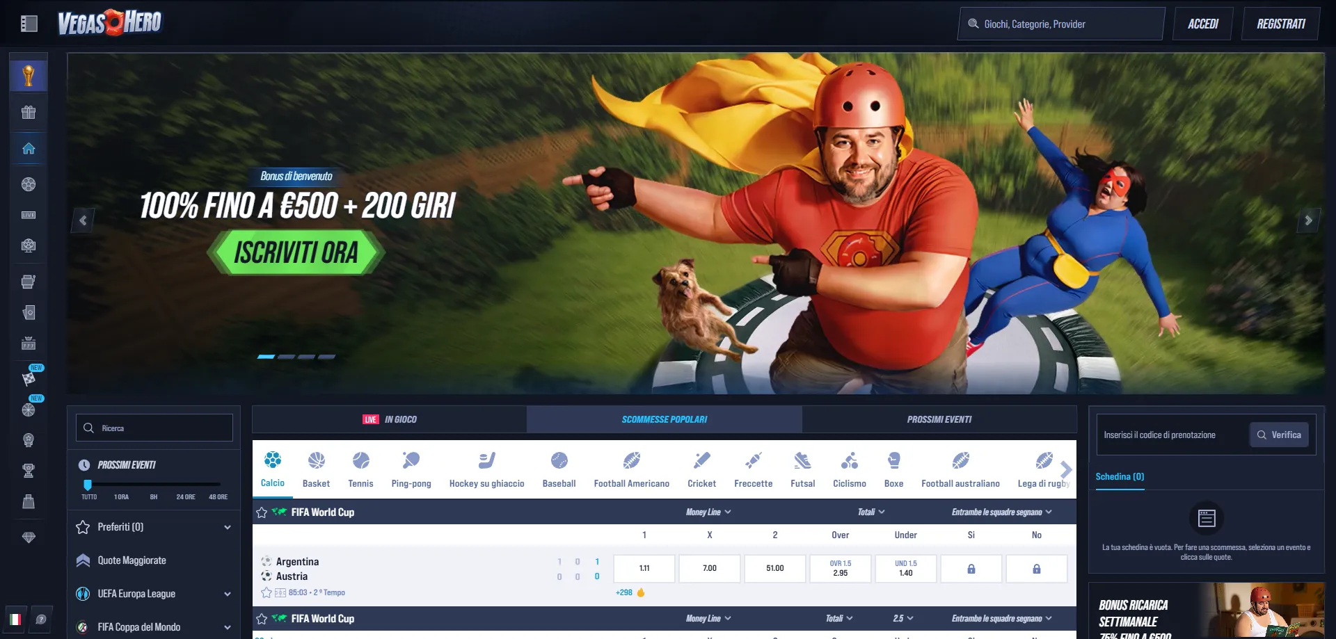 VegasHero Casino verdetto finale recensione completa 2026